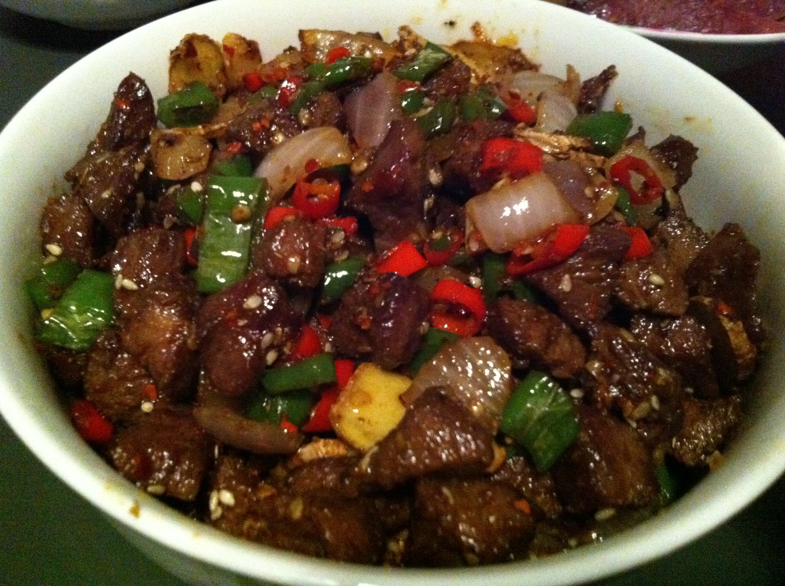 孜然牛肉粒
