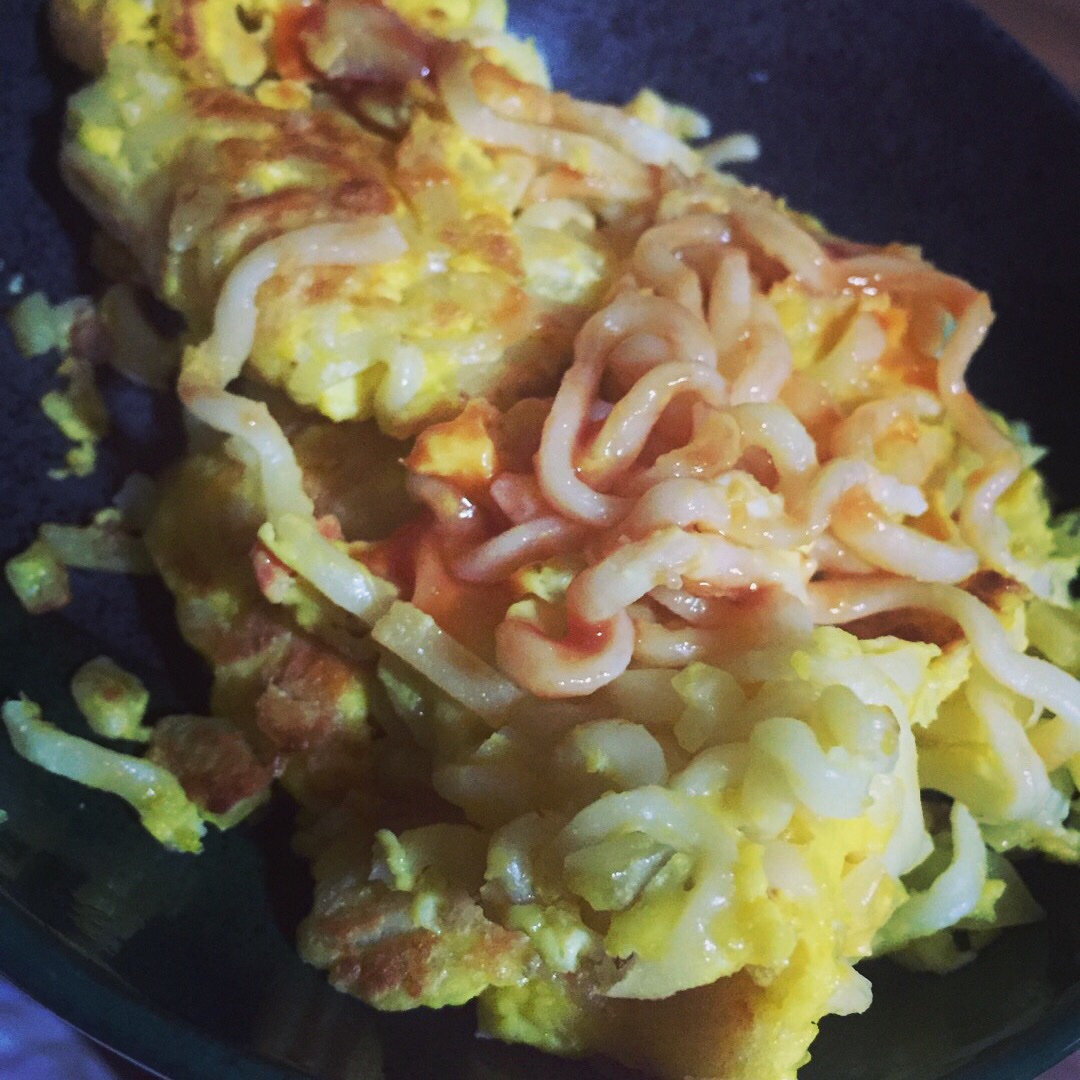 方便面煎蛋饼