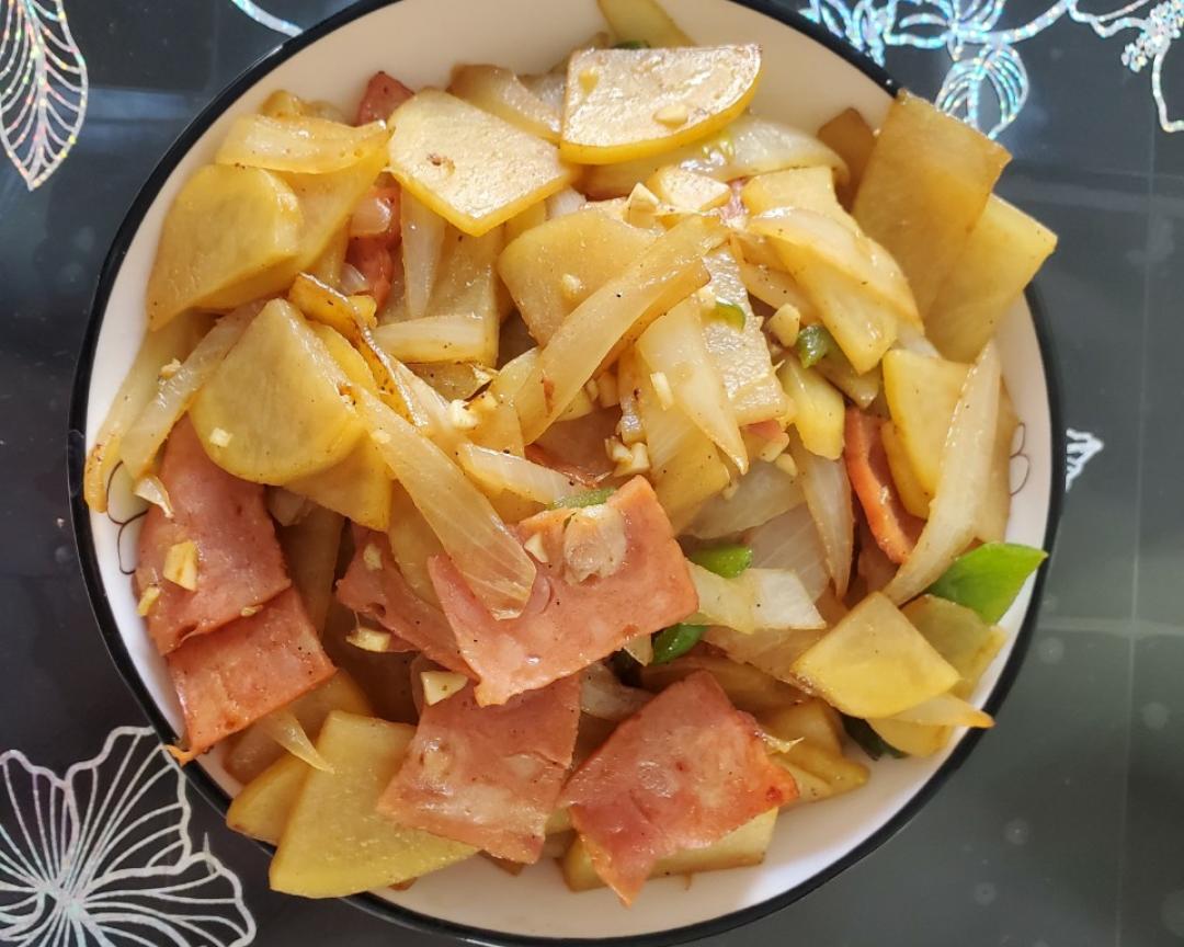 培根洋葱土豆片