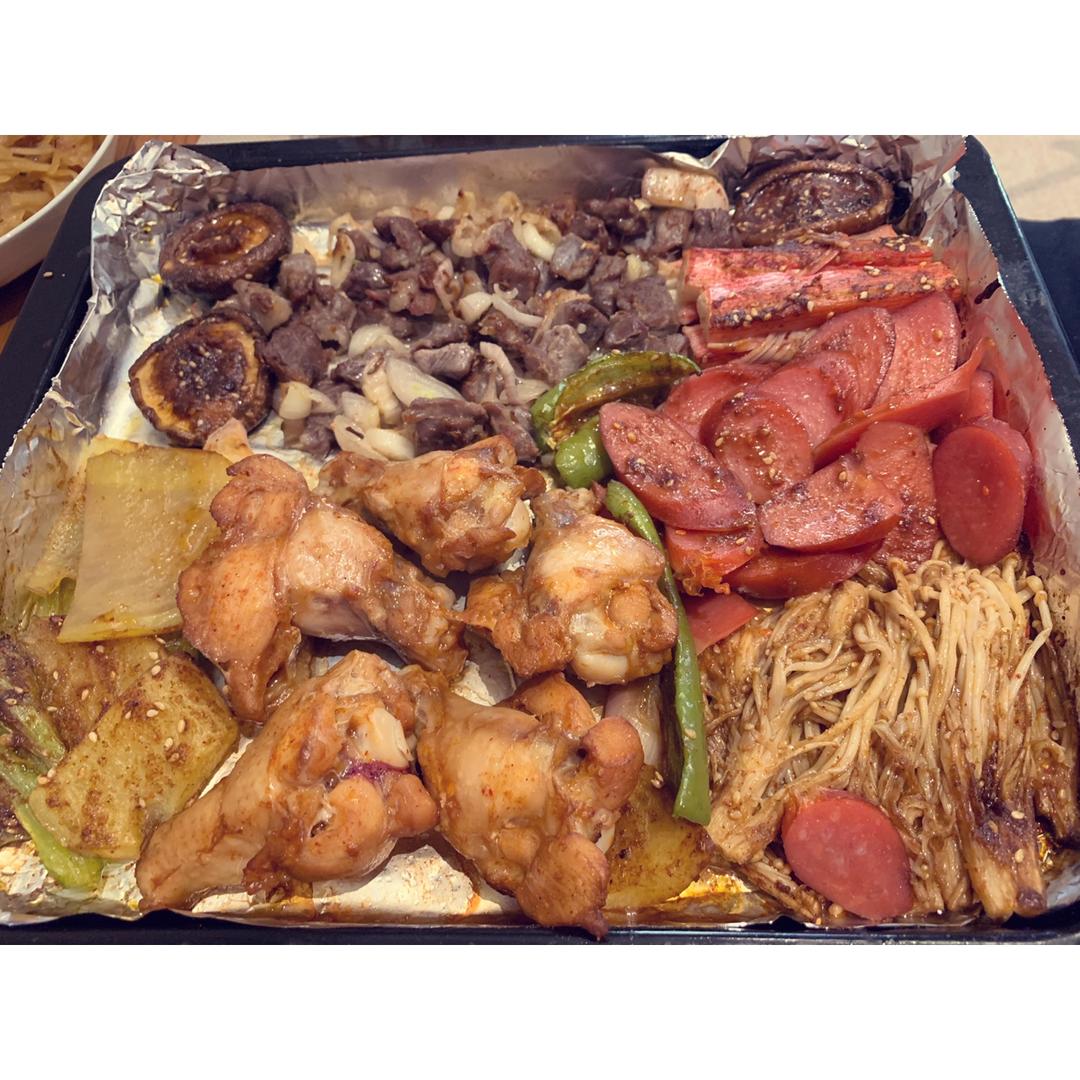 自制烤箱版烧烤，简单好吃过烧烤摊