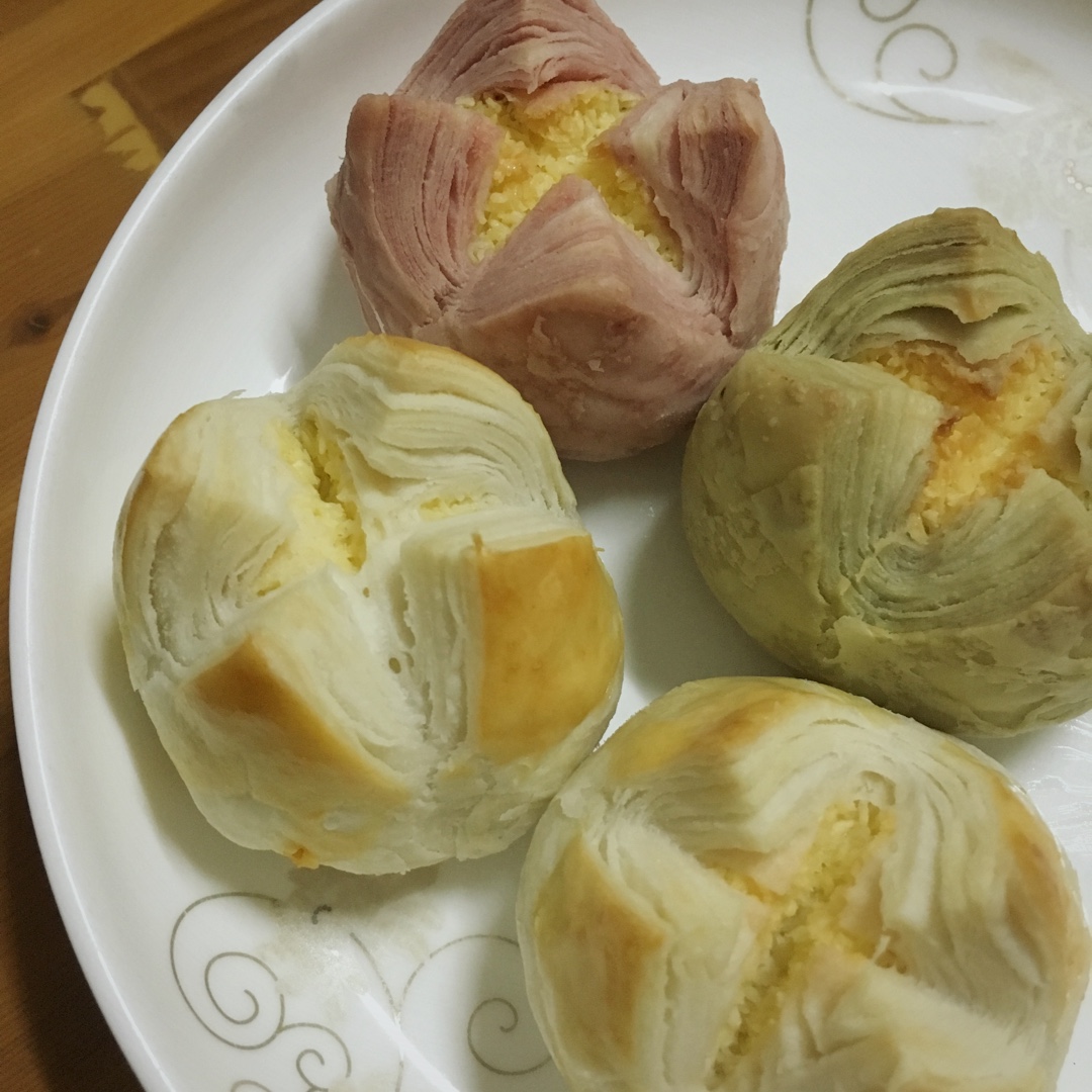 花开富贵之四种口味的椰蓉开口酥