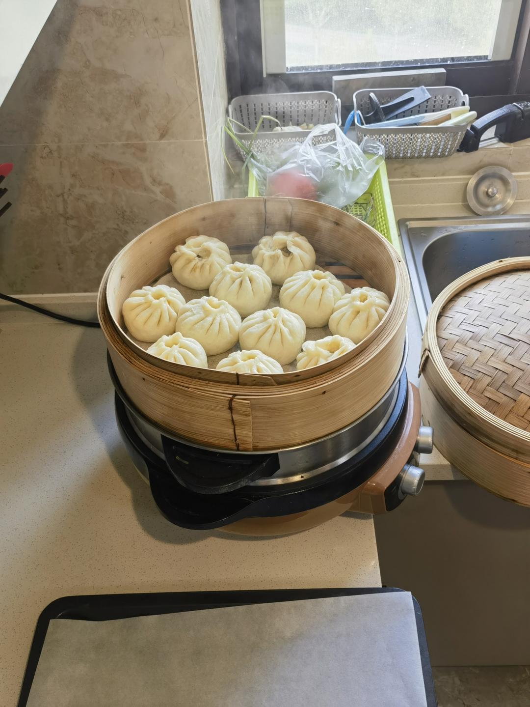 油渣粉丝白菜包子（比肉馅还香）