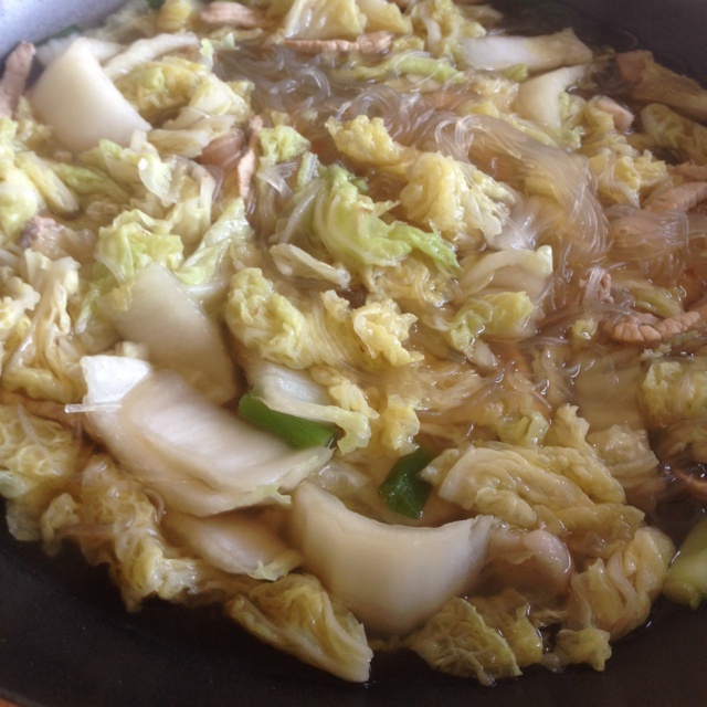 干切牛肉白菜粉丝煲