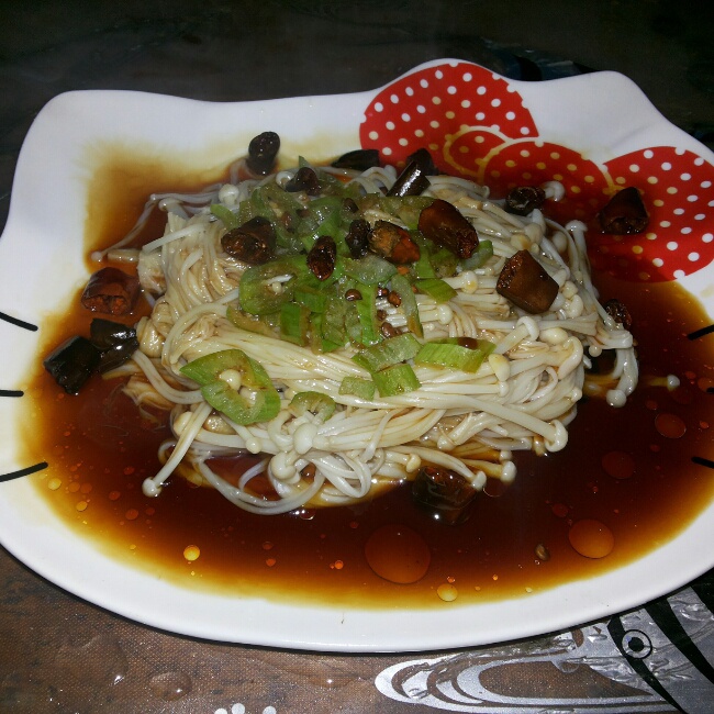 白灼金针菇
