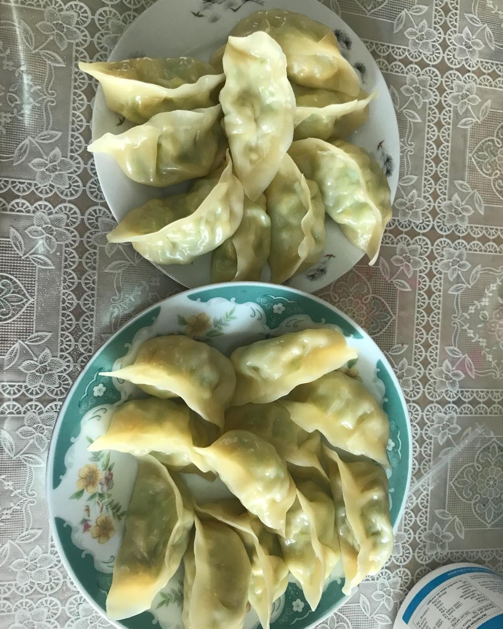 西葫芦鸡蛋虾仁三鲜饺子