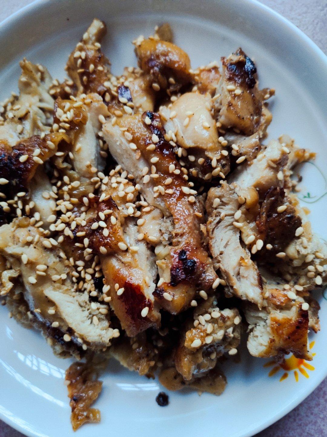 照烧蒜香版鸡腿饭的做法