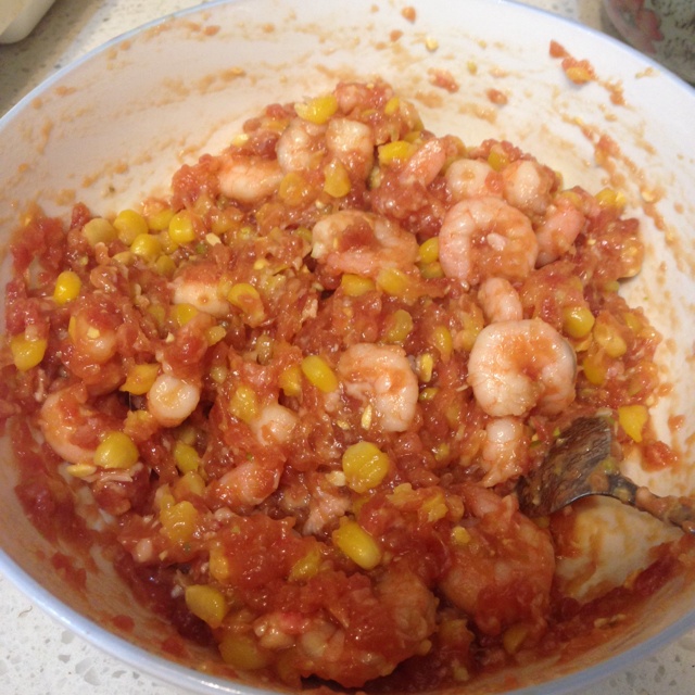 香菇玉米虾仁猪肉饺子