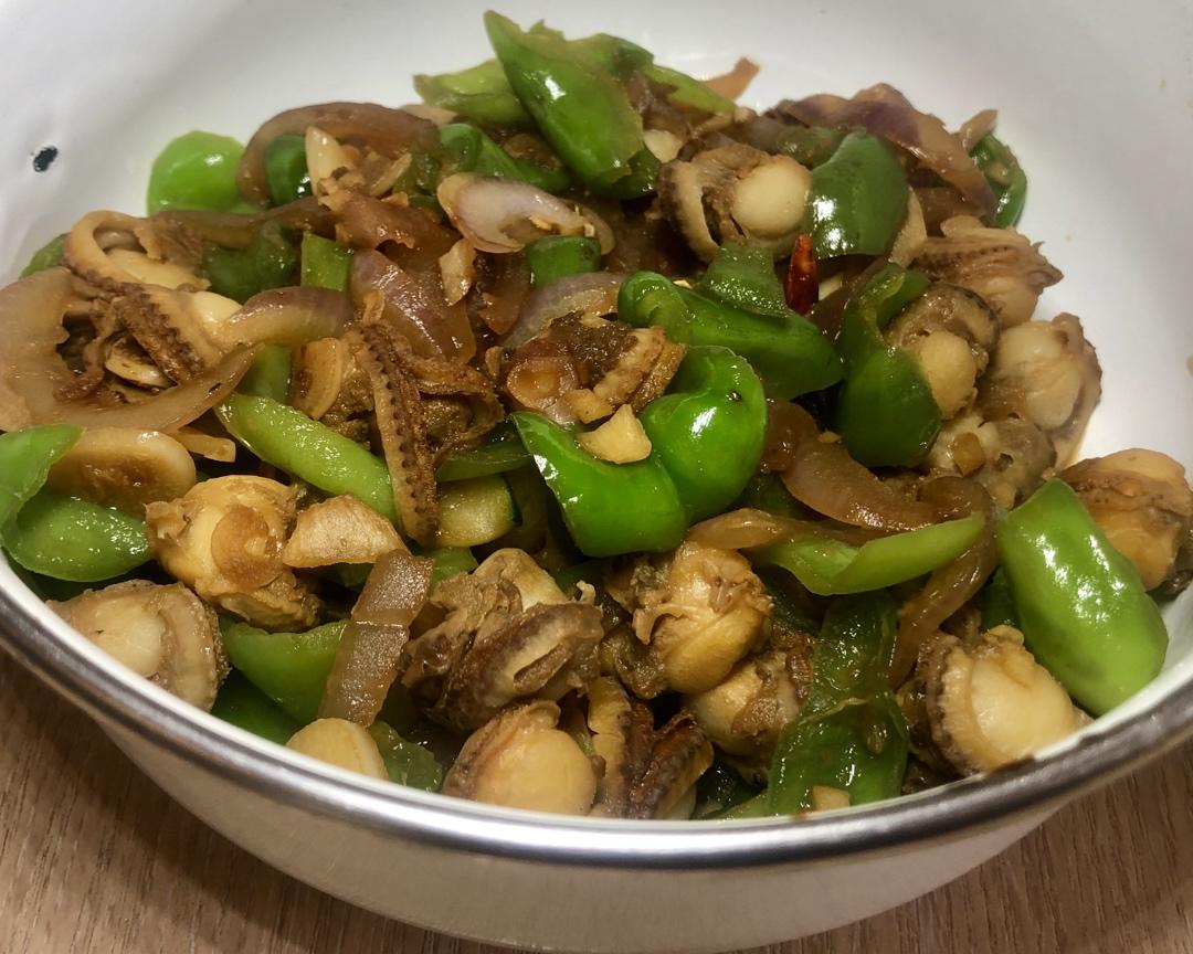 家常小炒扇贝肉