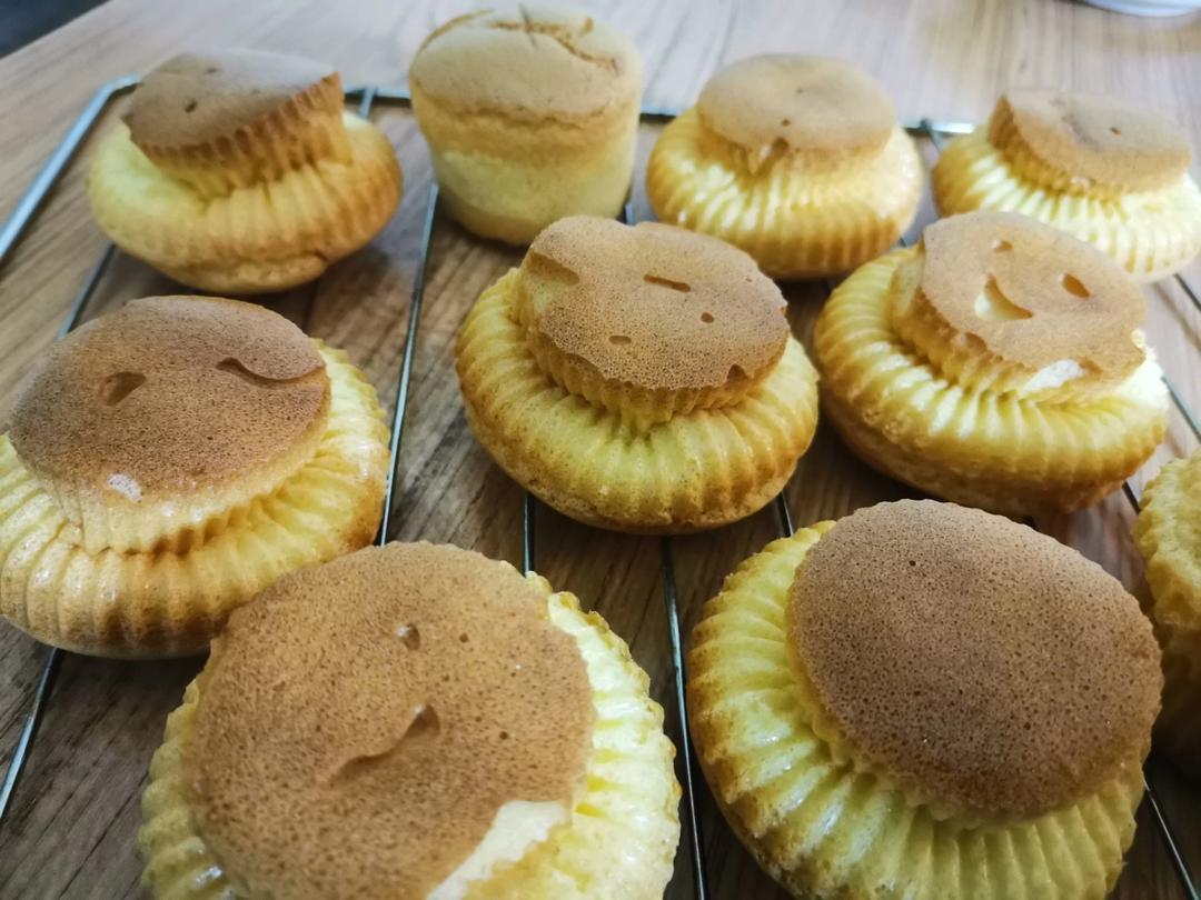 不缩不塌不掉皮的戚风纸杯蛋糕❗️秘密只有四个字