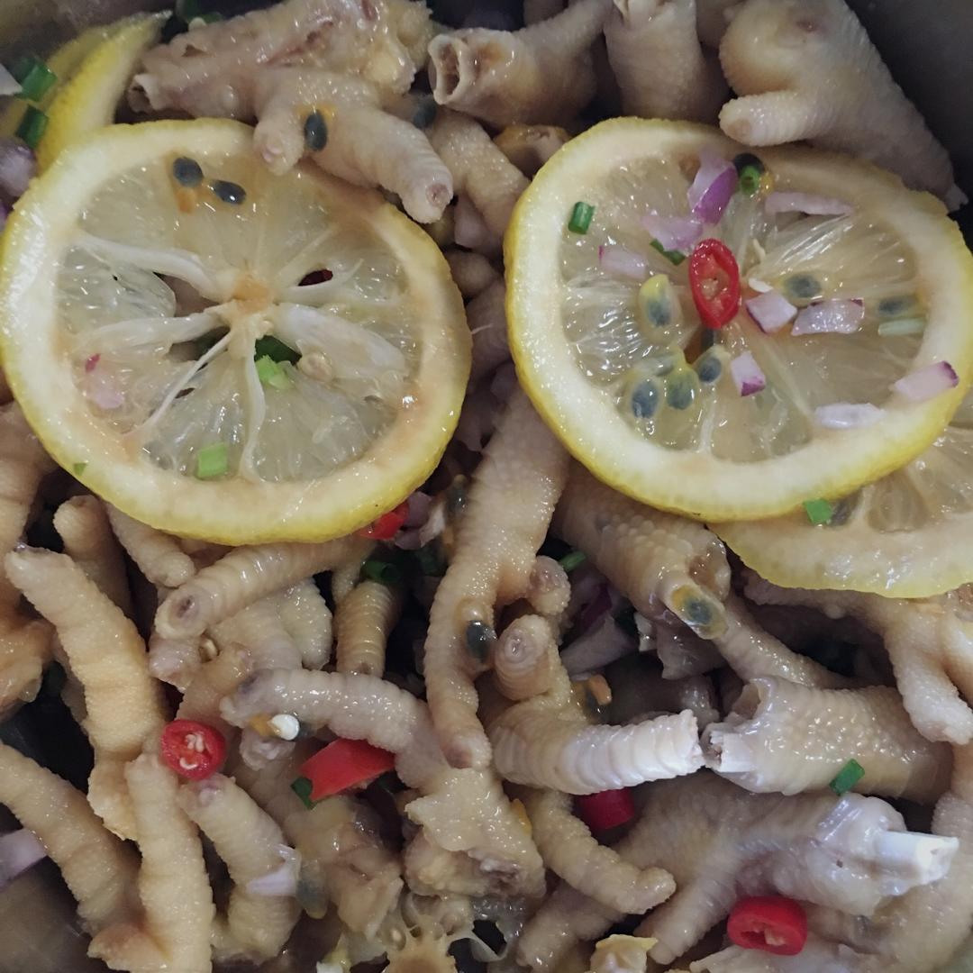 柠檬百香果鸡爪