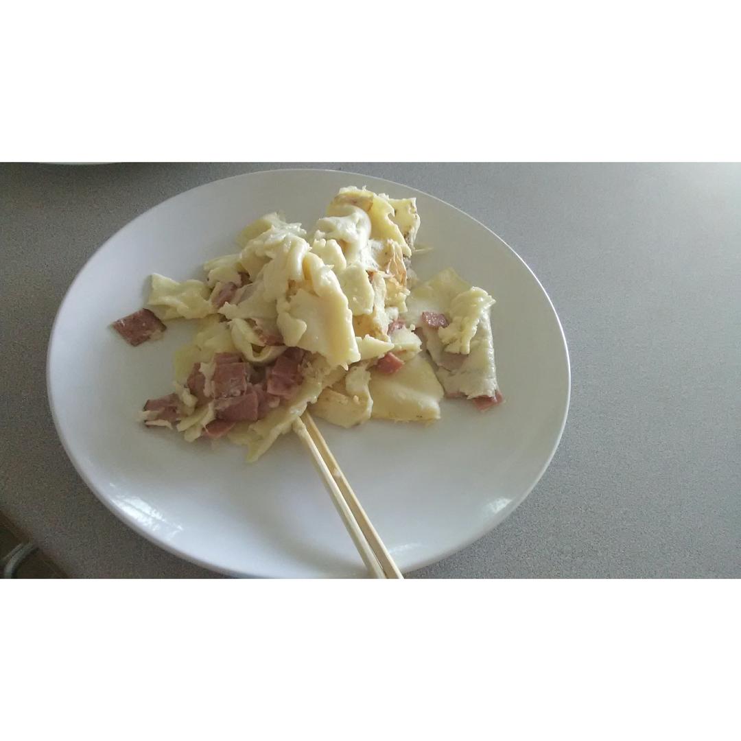 培根香葱鸡蛋饼