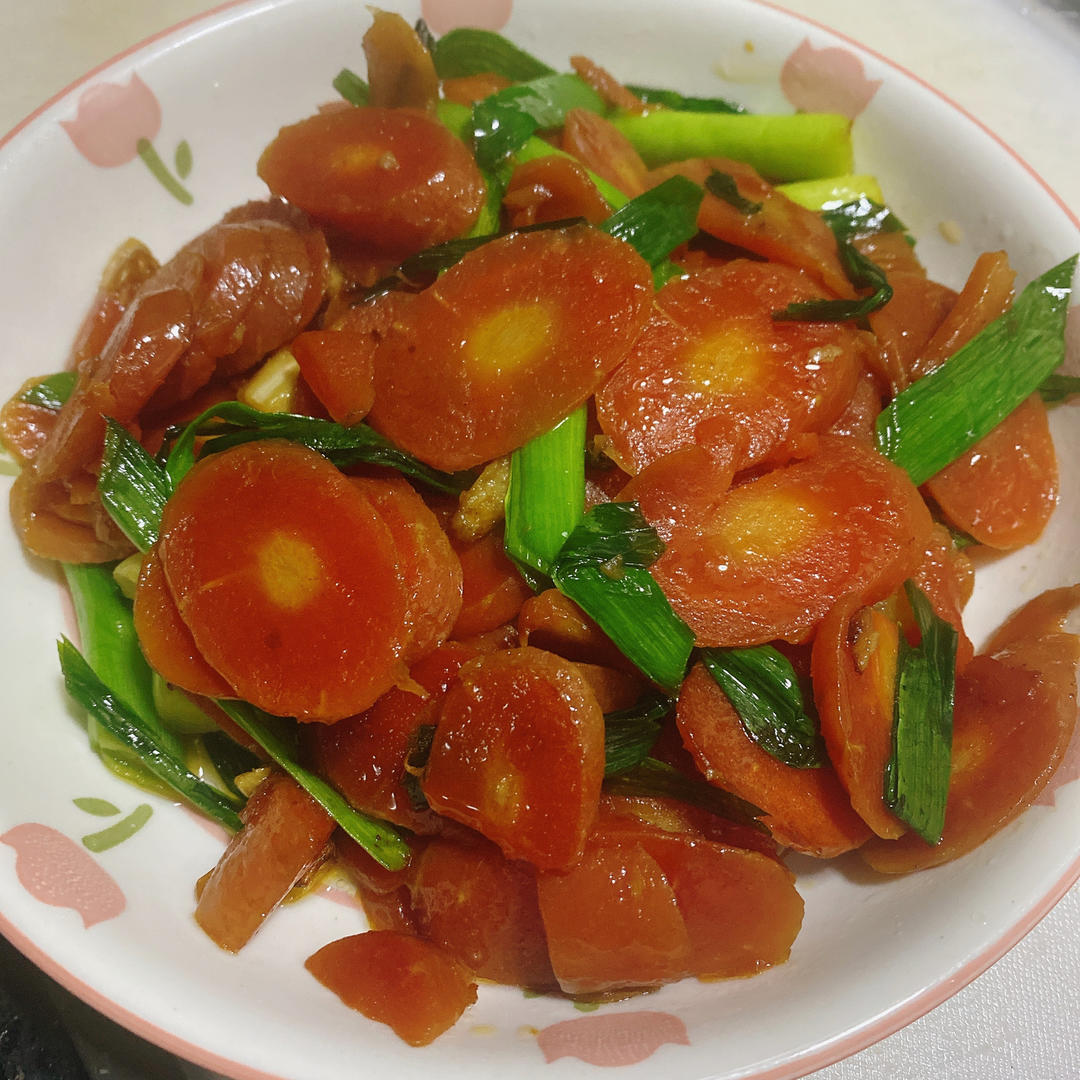 清炒胡萝卜片