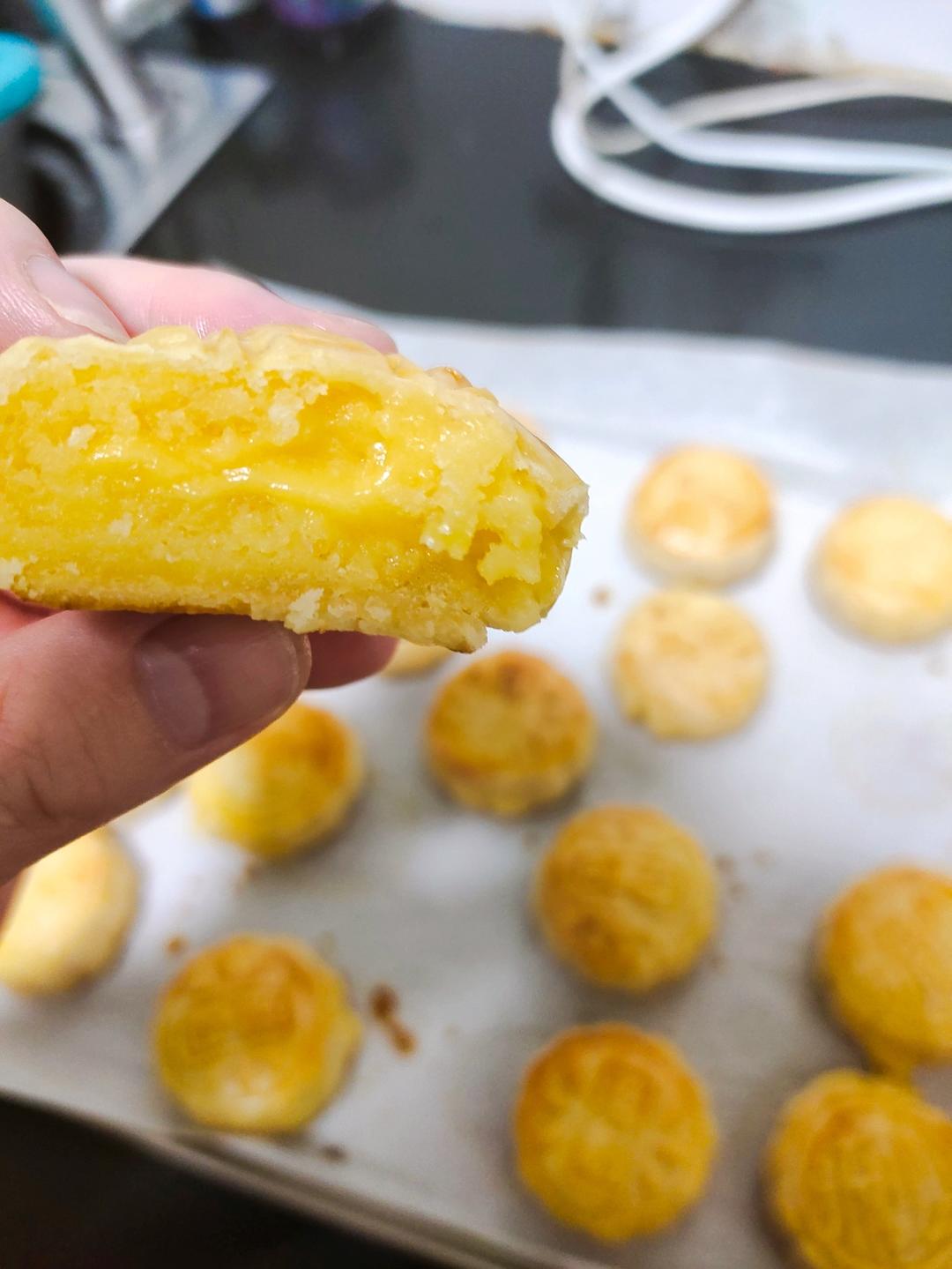 流心奶黄月饼（无吉士粉/转化糖浆版本）【曼食慢语】