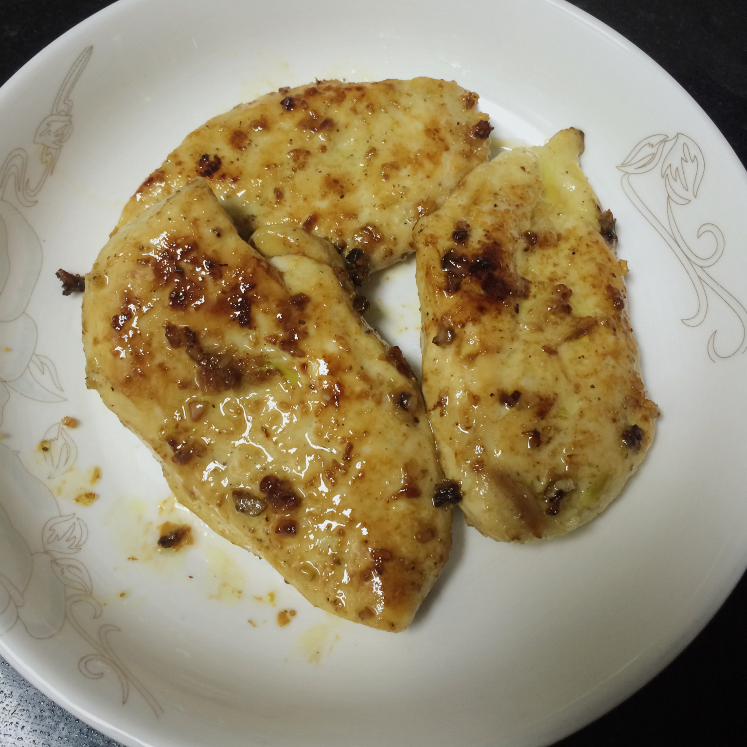 酷炫屌炸天好吃的煎鸡胸肉（香蒜蜂蜜煎鸡胸肉）