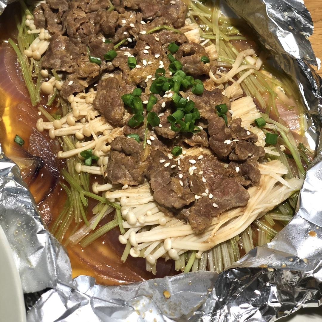 平底锅锡纸牛肉（超快手）