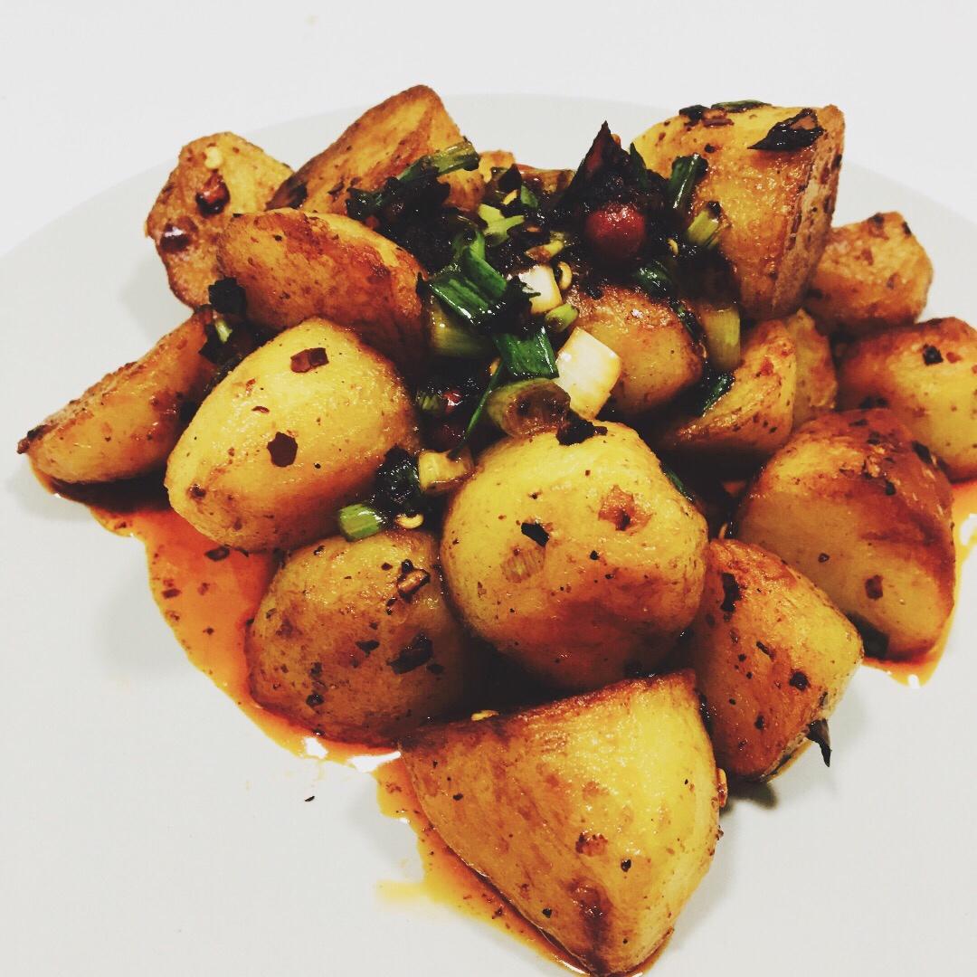 孜然香辣煎小土豆