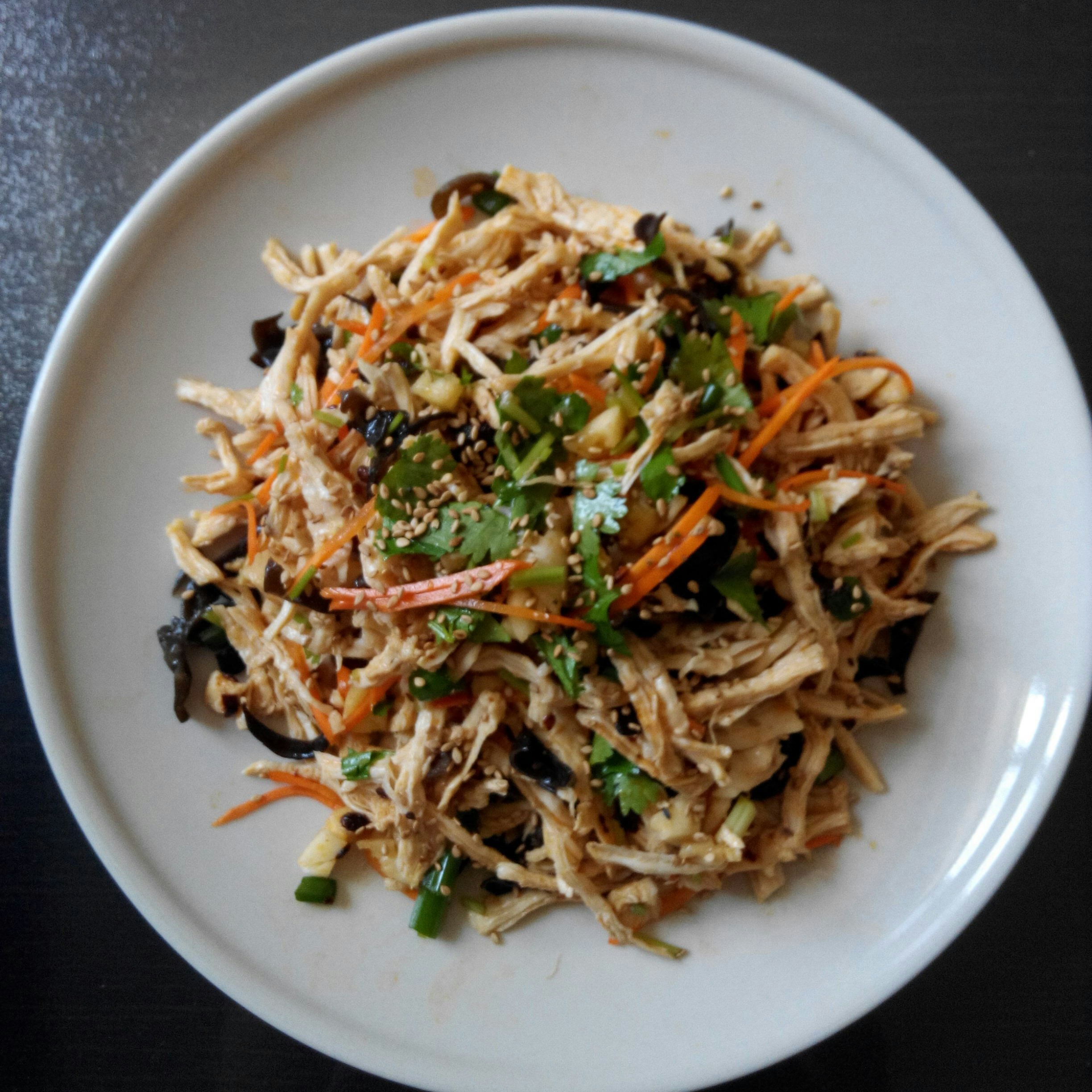 减脂健身｜凉拌手撕鸡丝（香辣&麻油版）