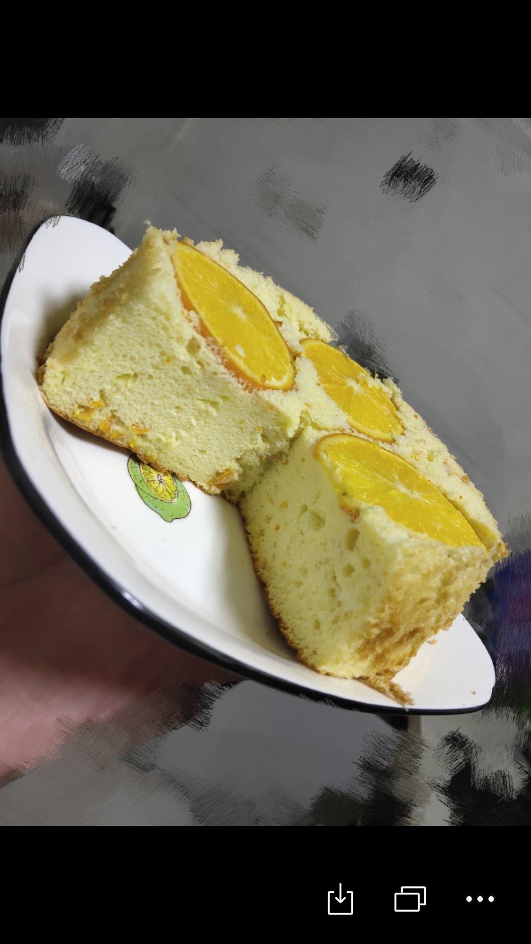 橙子翻转戚风蛋糕
