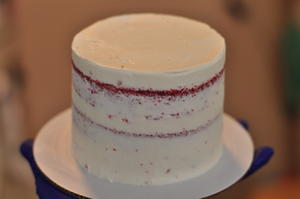 私房售卖配方-没有红曲粉的红丝绒蛋糕胚，生日蛋糕，婚礼蛋糕常用的做法 步骤27