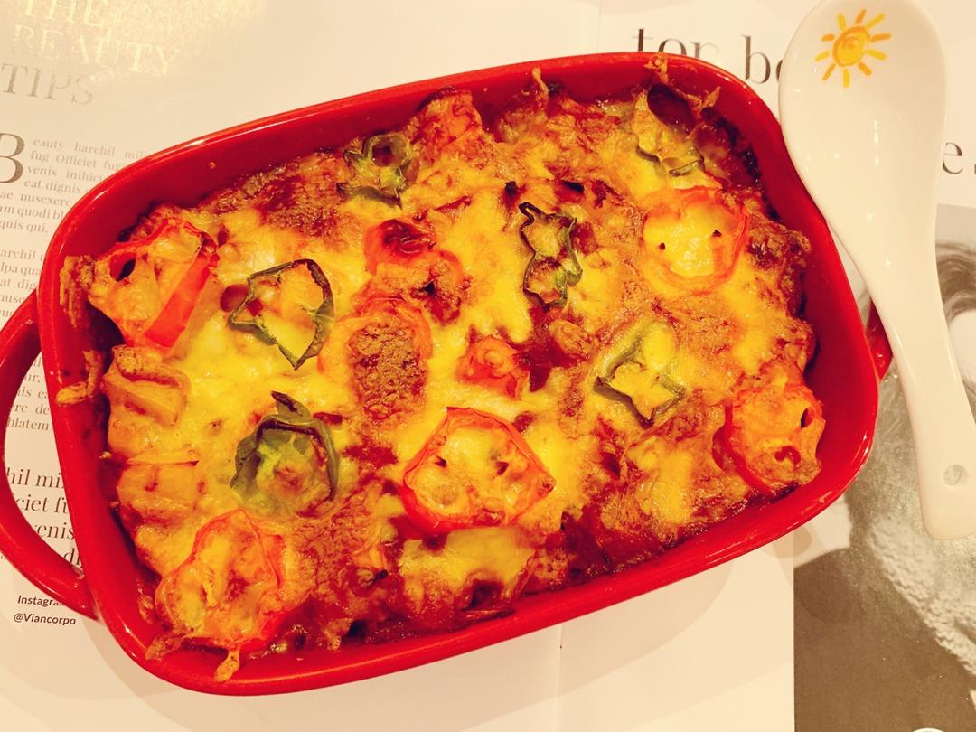 番茄鸡肉浓情焗饭【两人份】