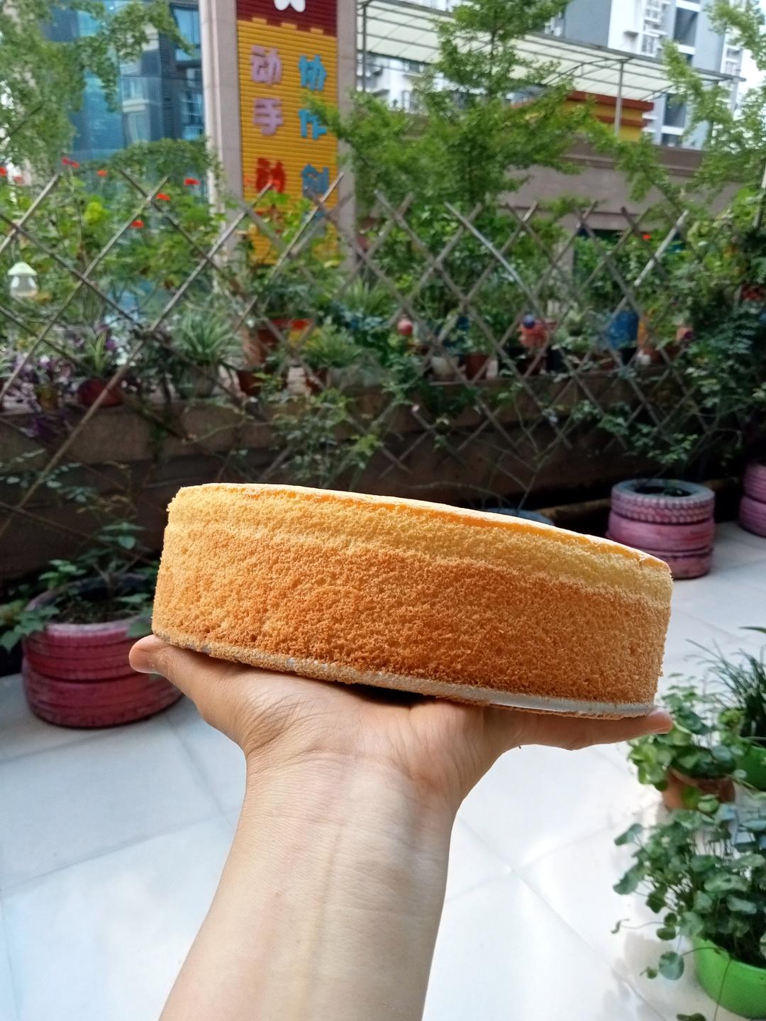 8寸戚风蛋糕，蛋糕坯