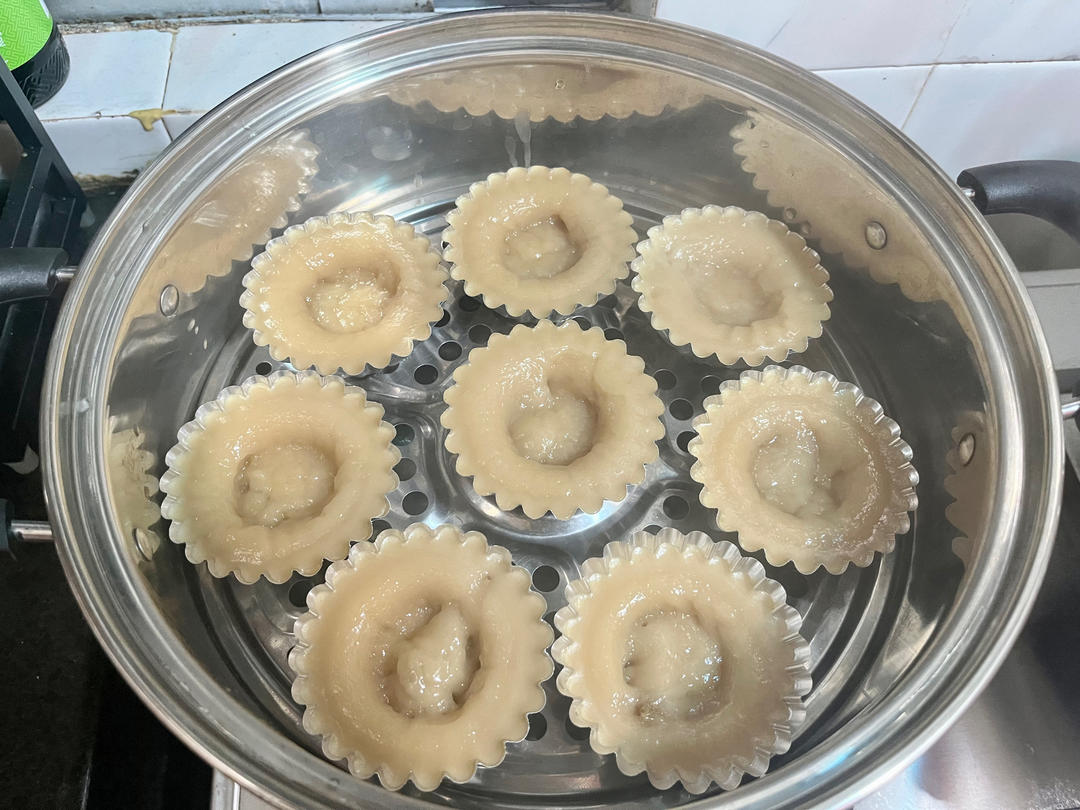 【港式小吃在家做】怀旧红豆钵仔糕 砵仔糕