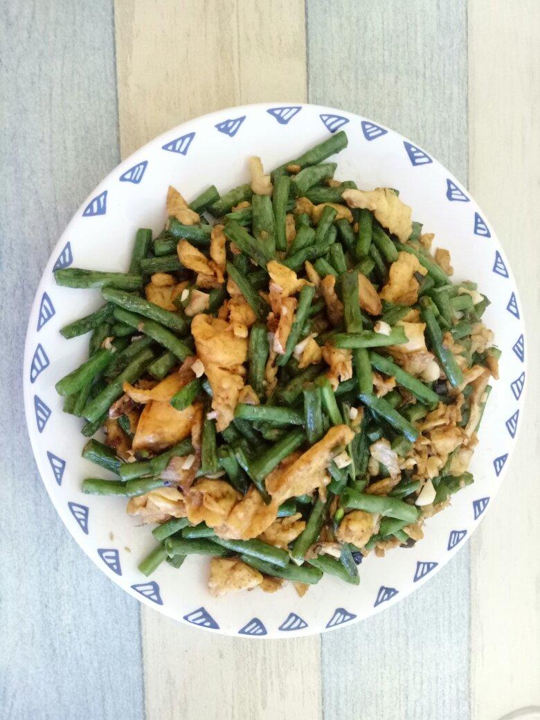 豆角炒蛋