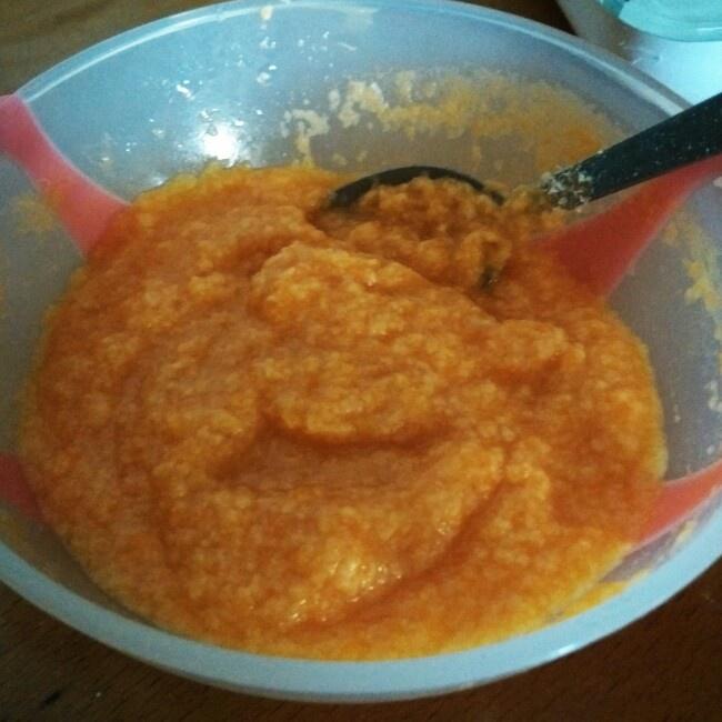 婴儿辅食之胡萝卜米粉的做法