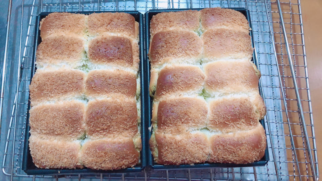 抹茶奶酥小金砖（70%中种吐司）