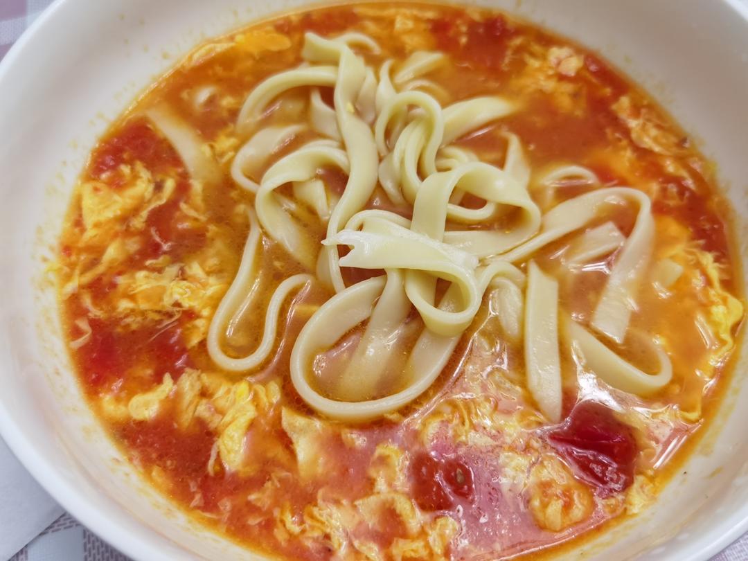 不炒蛋的西红柿鸡蛋面