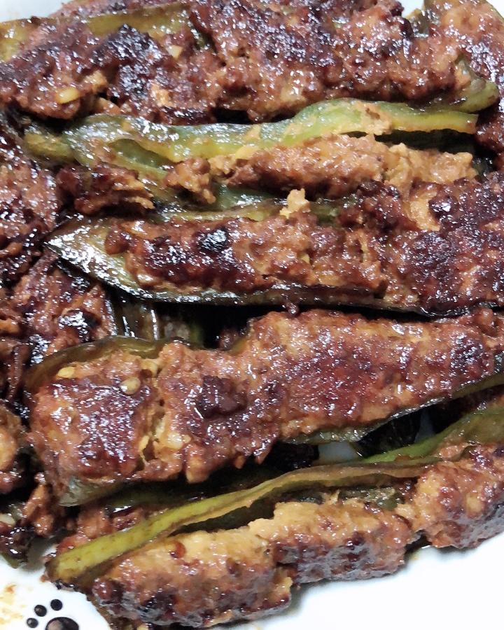 下饭菜肴--青椒酿肉