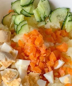 超好吃的日式土豆泥沙拉‼️低卡美味饱腹性强～的做法 步骤3