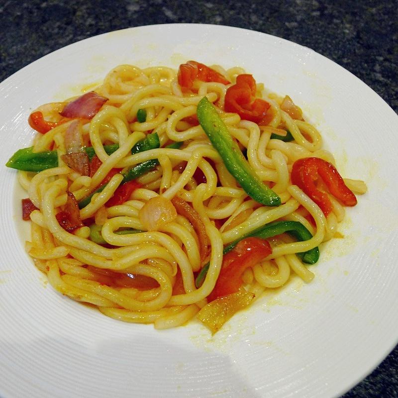 素炒乌冬的做法