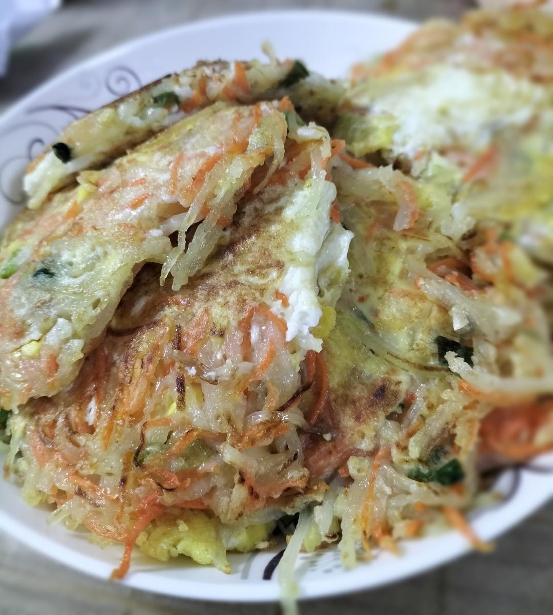 小吃糕点-蔬菜鸡蛋饼