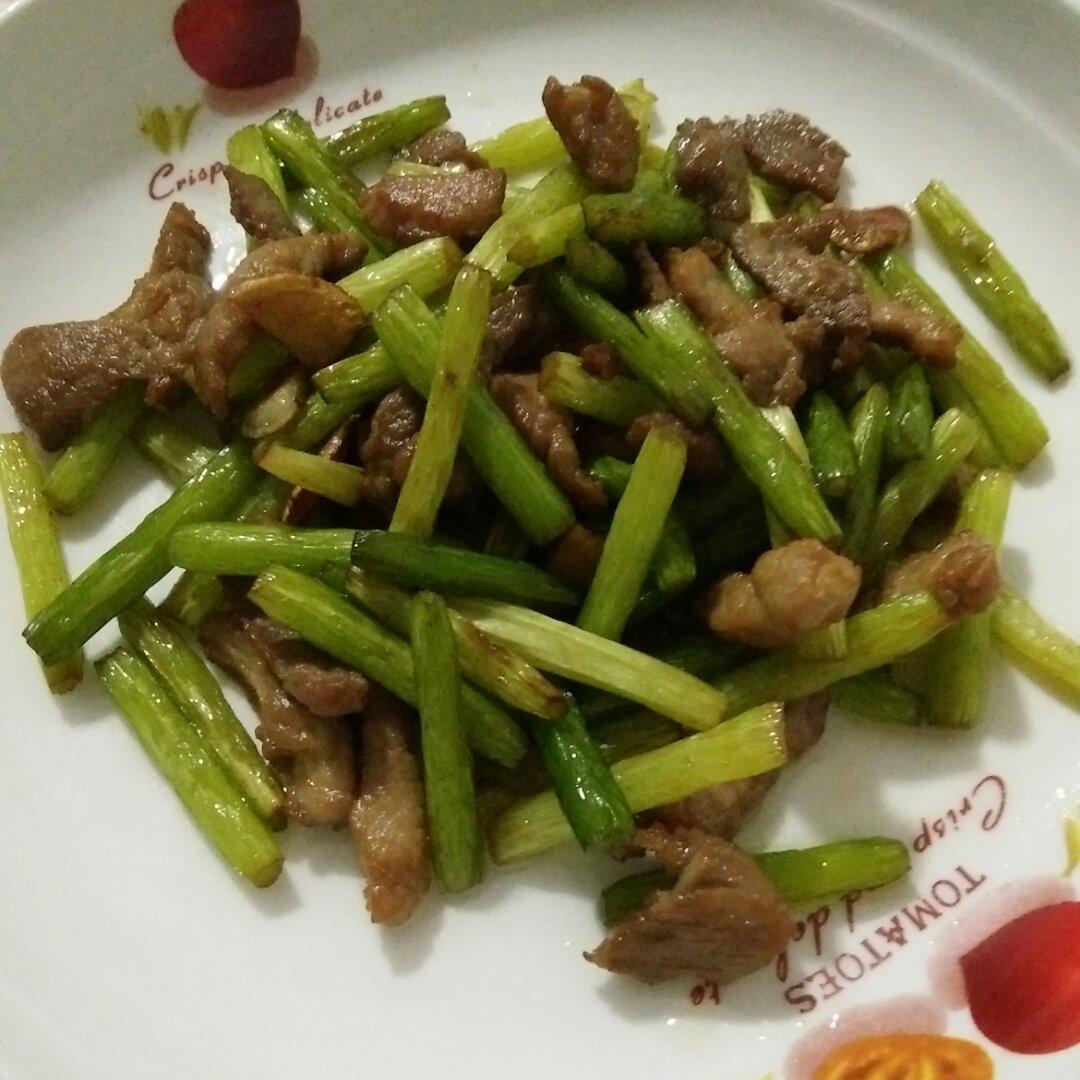 蒜苔炒肉