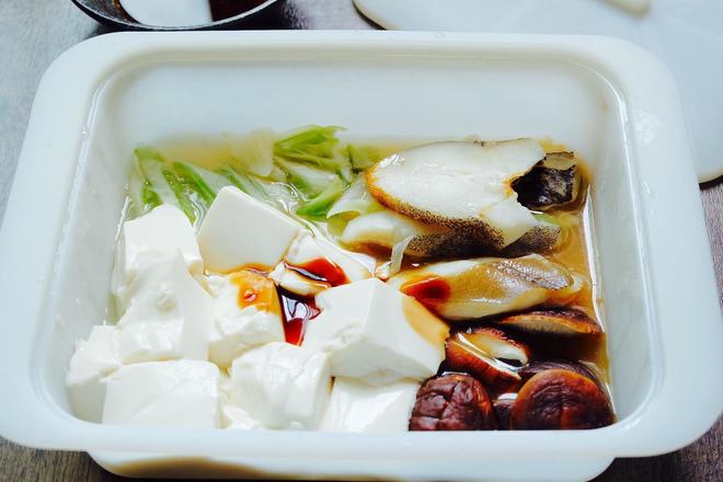 【MUJI微波炉料理】速蒸豆腐鳕鱼的做法