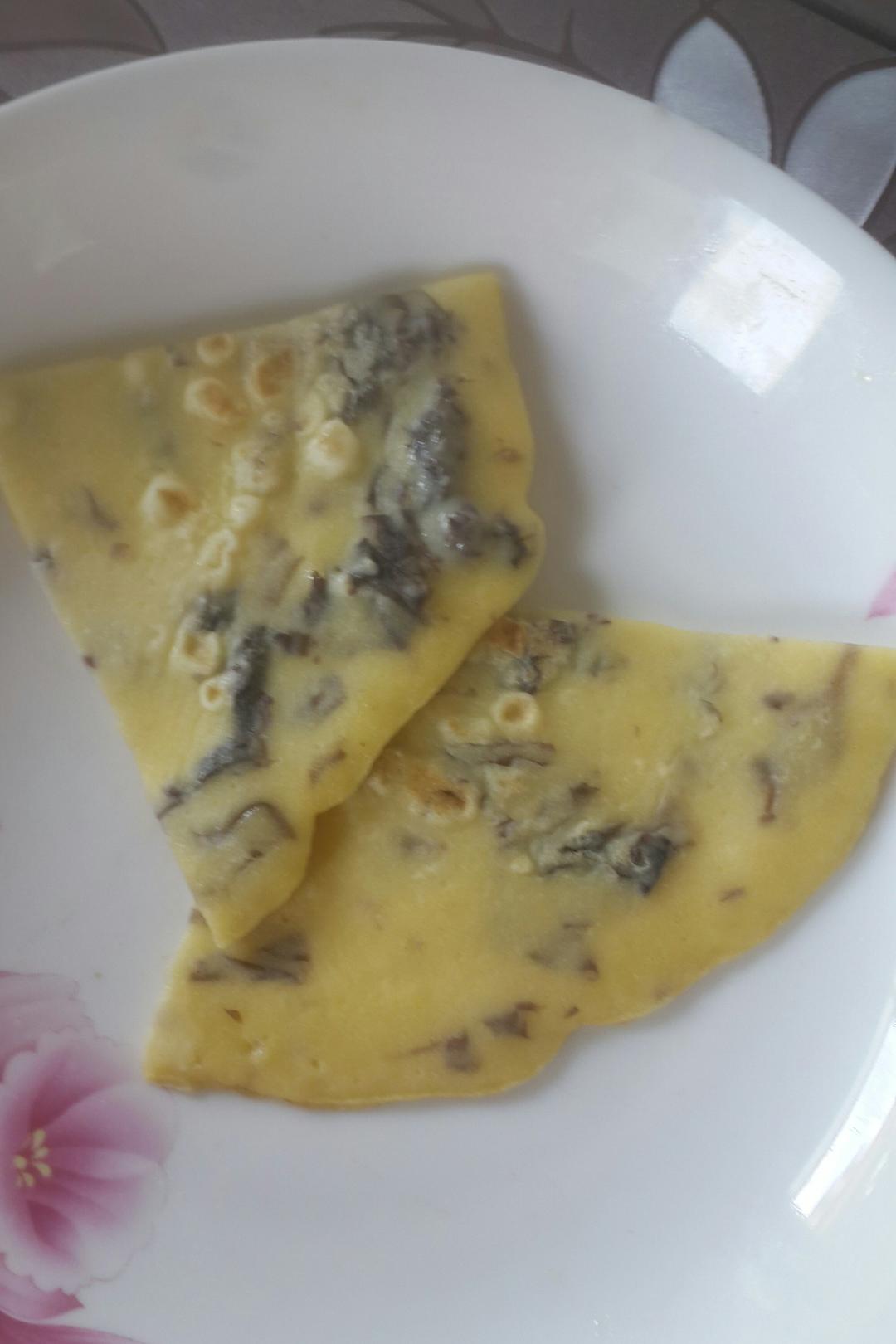 玉米面鸡蛋饼