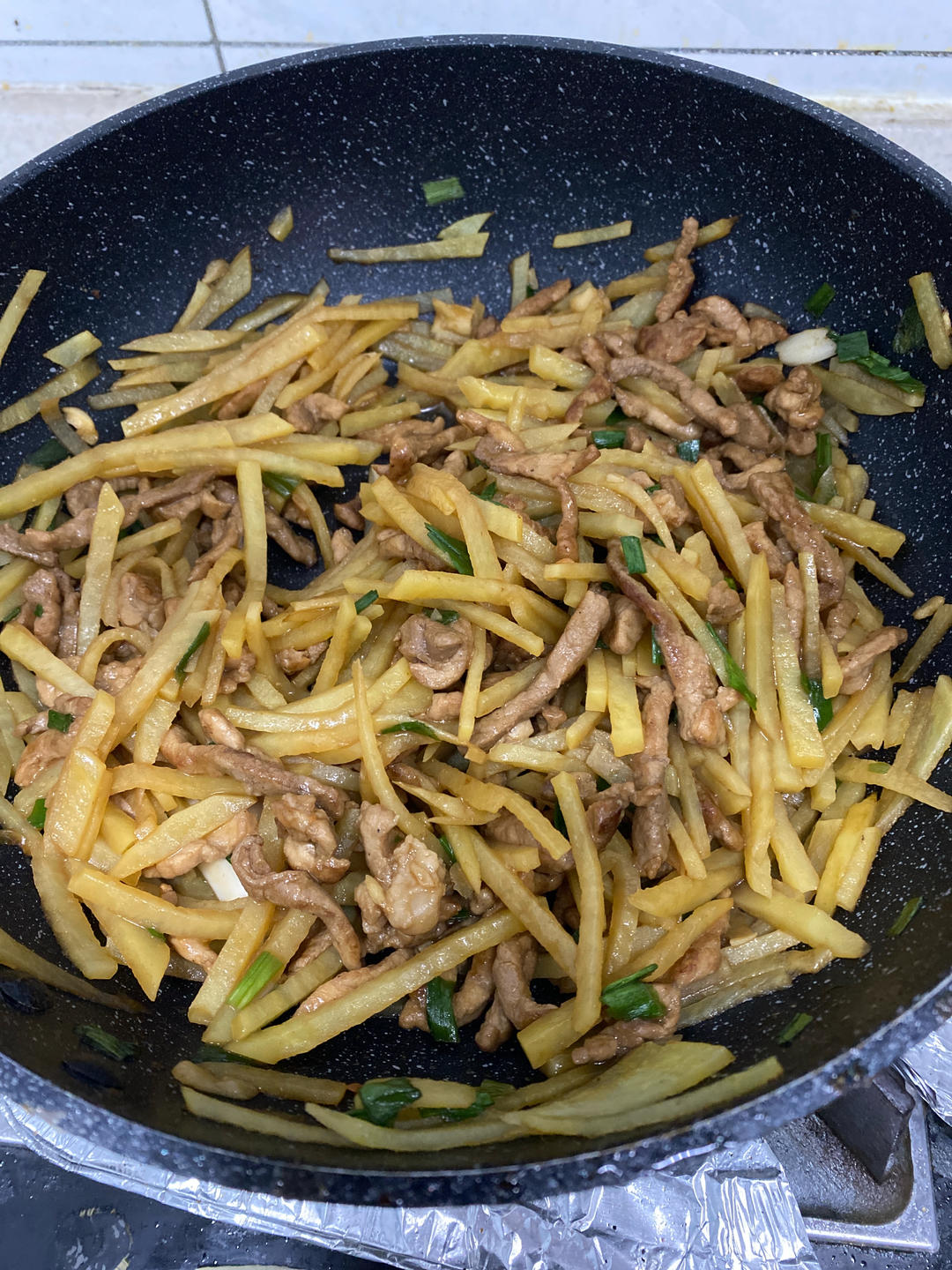 巨香的土豆丝炒肉丝
