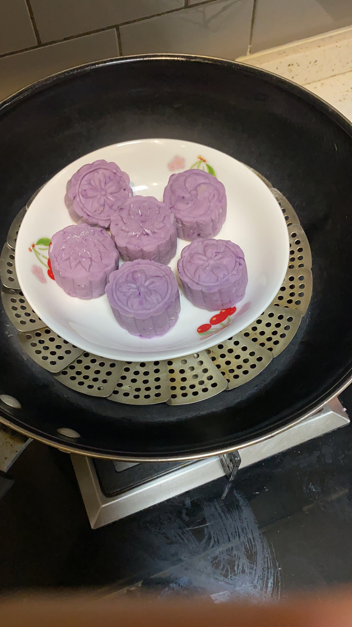 超超超简单的芋泥爆浆芝士月饼🥮健康营养下午茶