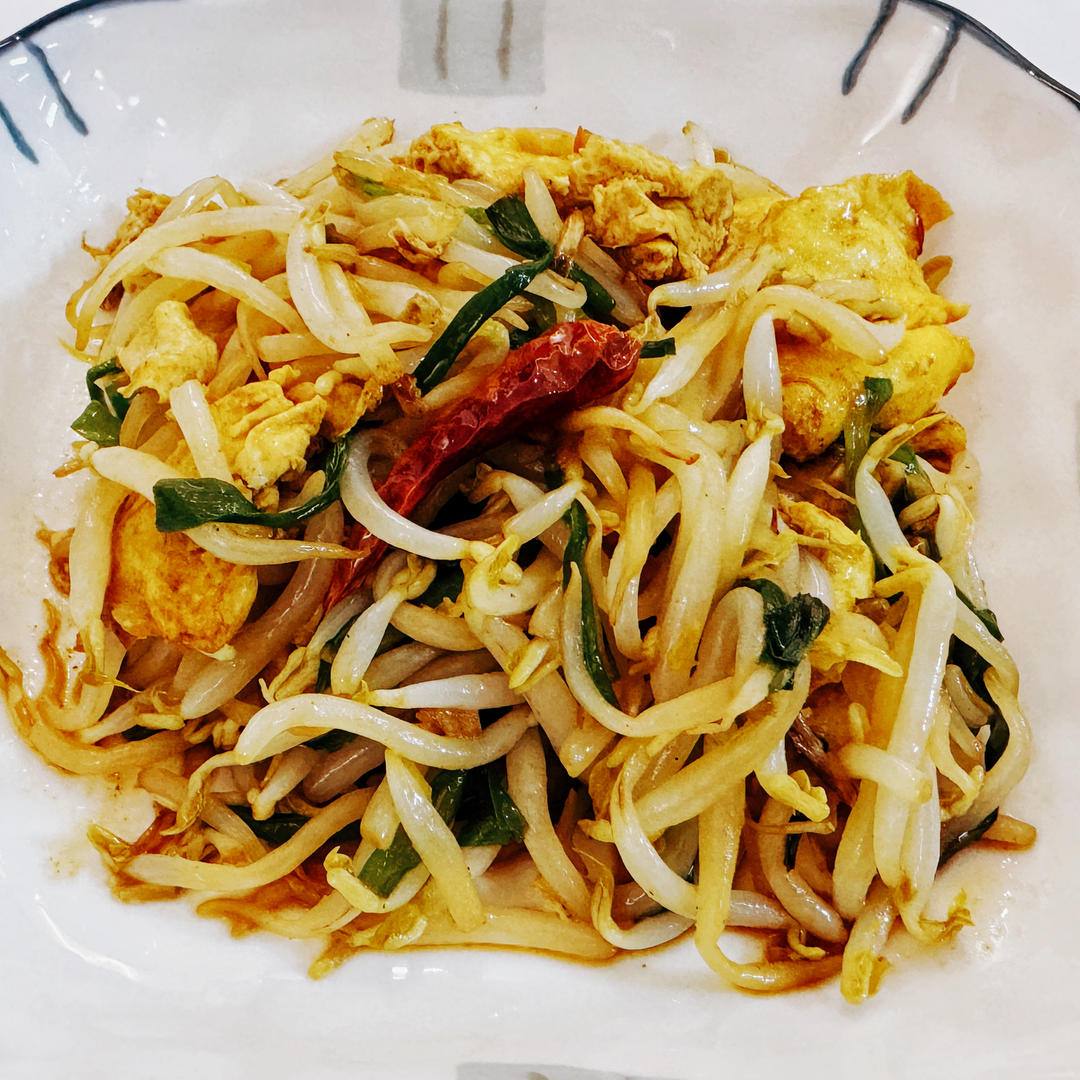 豆芽炒鸡蛋
