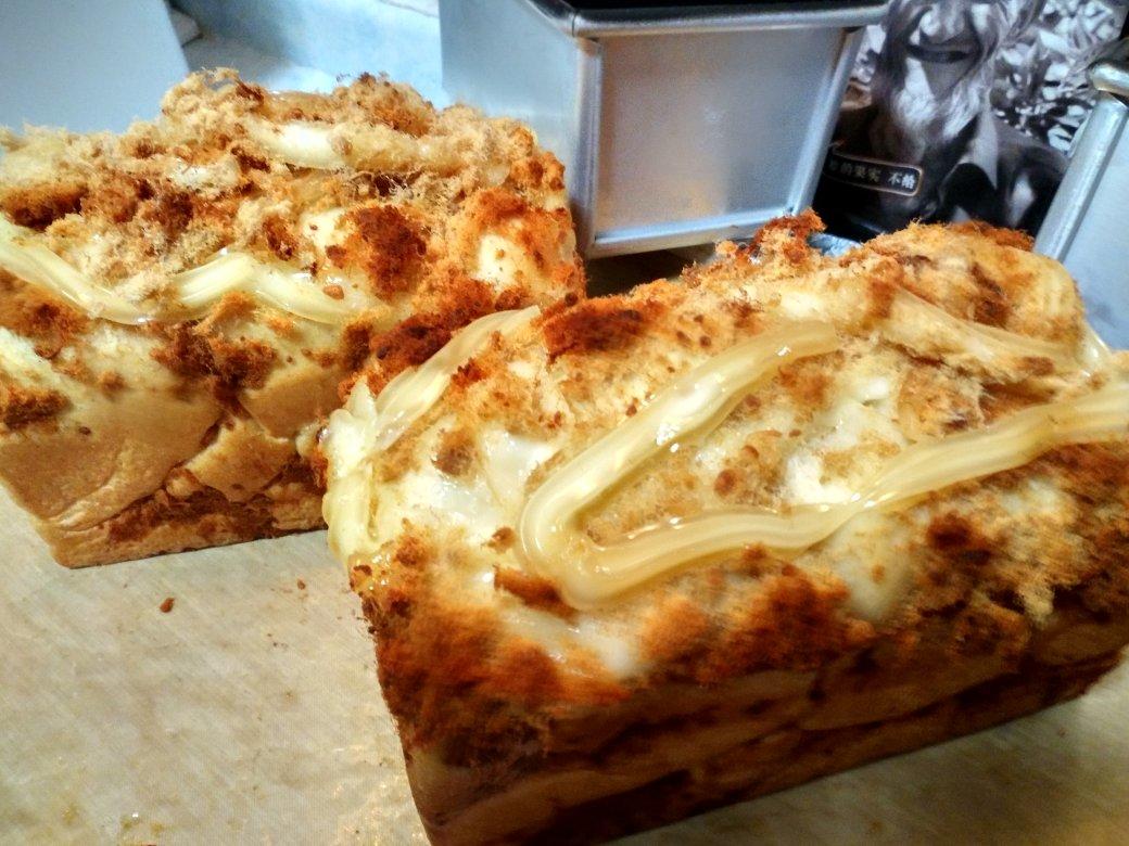 香葱肉松手撕吐司