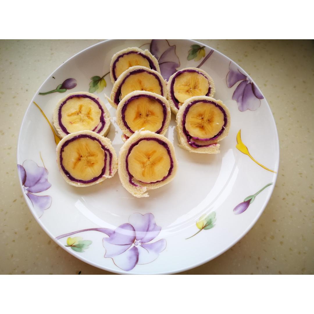 紫薯香蕉吐司卷