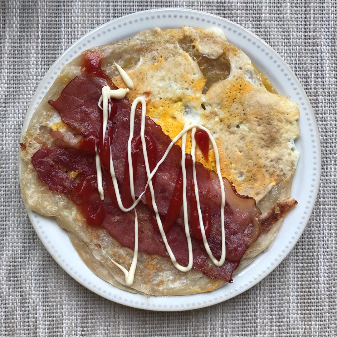 困到闭眼吃早餐系列