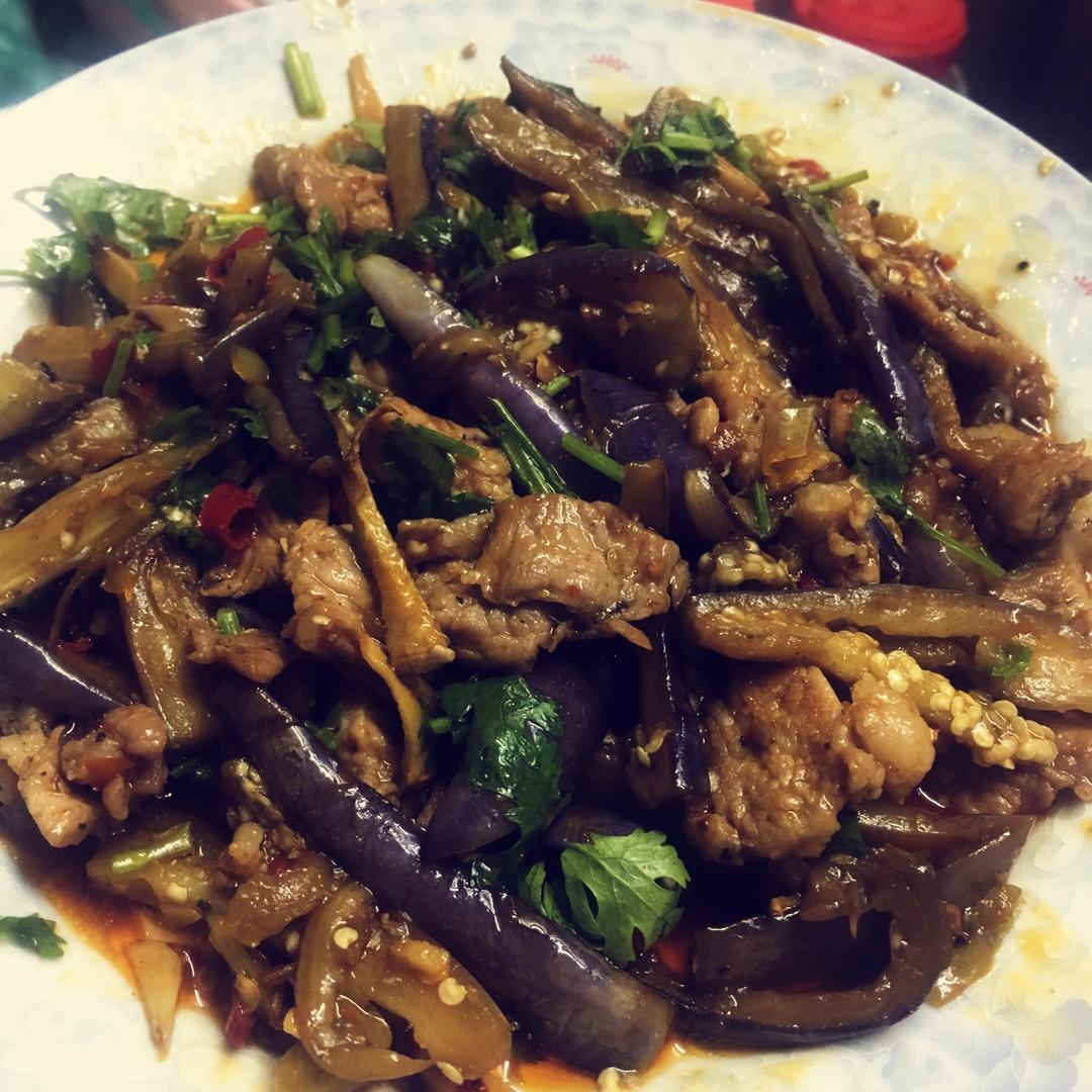 红烧肉沫茄子
