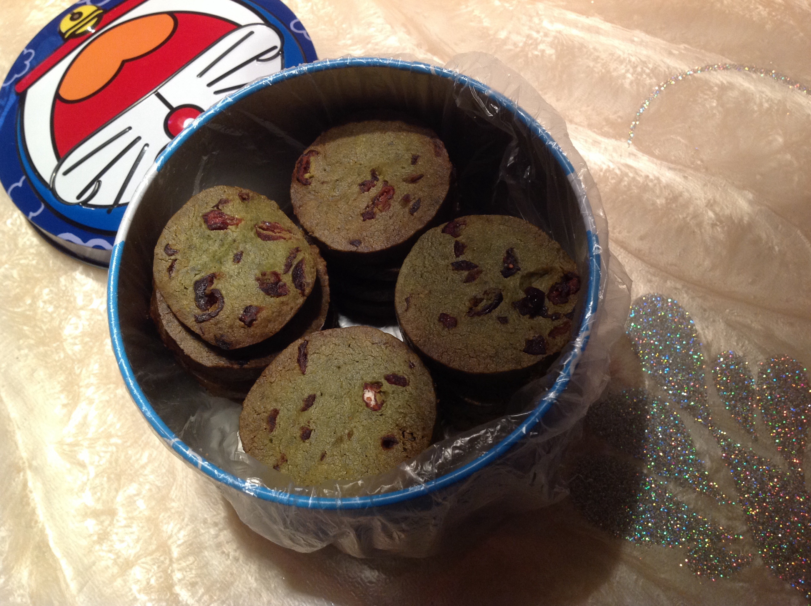 抹茶蔓越莓饼干