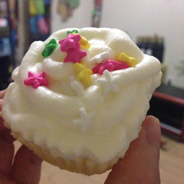 清新莓果奶油cupcake