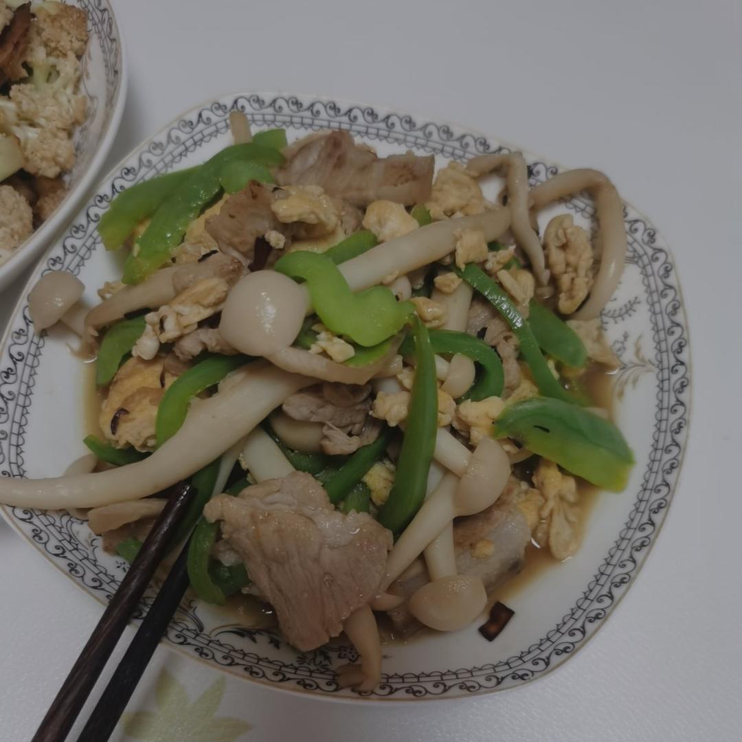 无肉也香【海鲜菇炒鸡蛋】