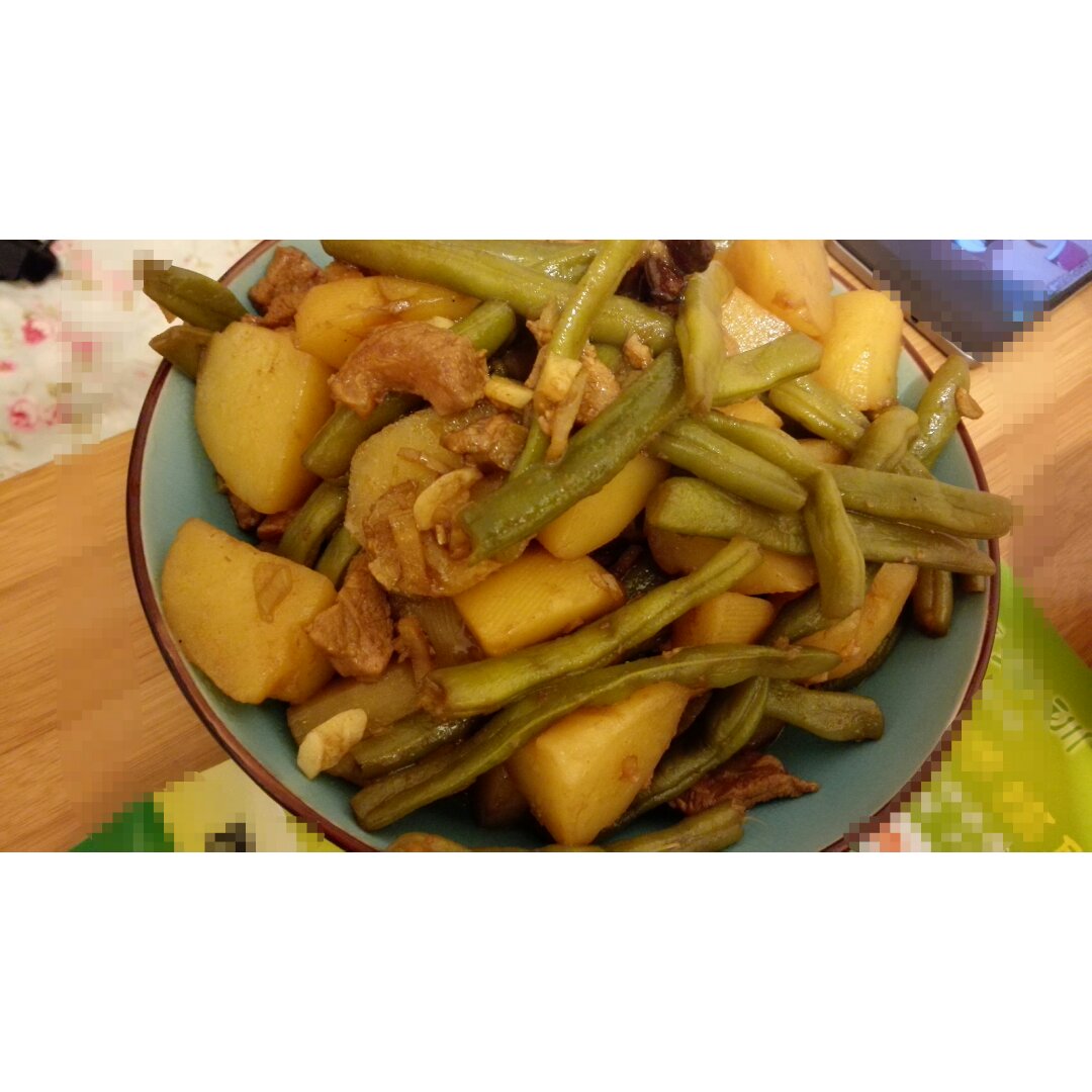 土豆炖豆角