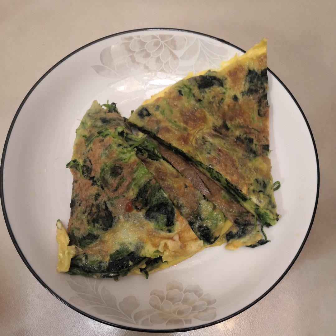 菠菜鸡蛋饼