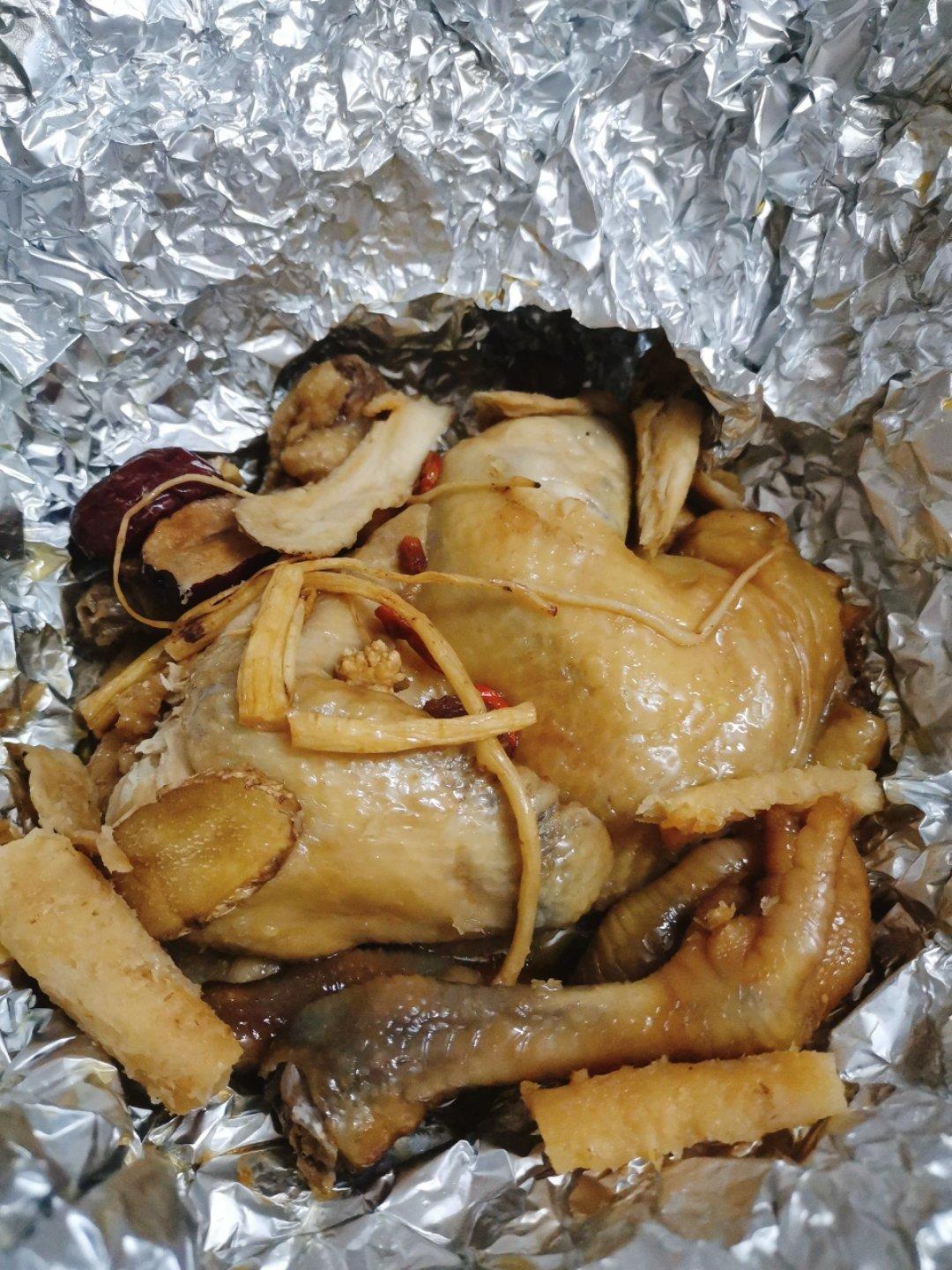 药膳蒸鸡